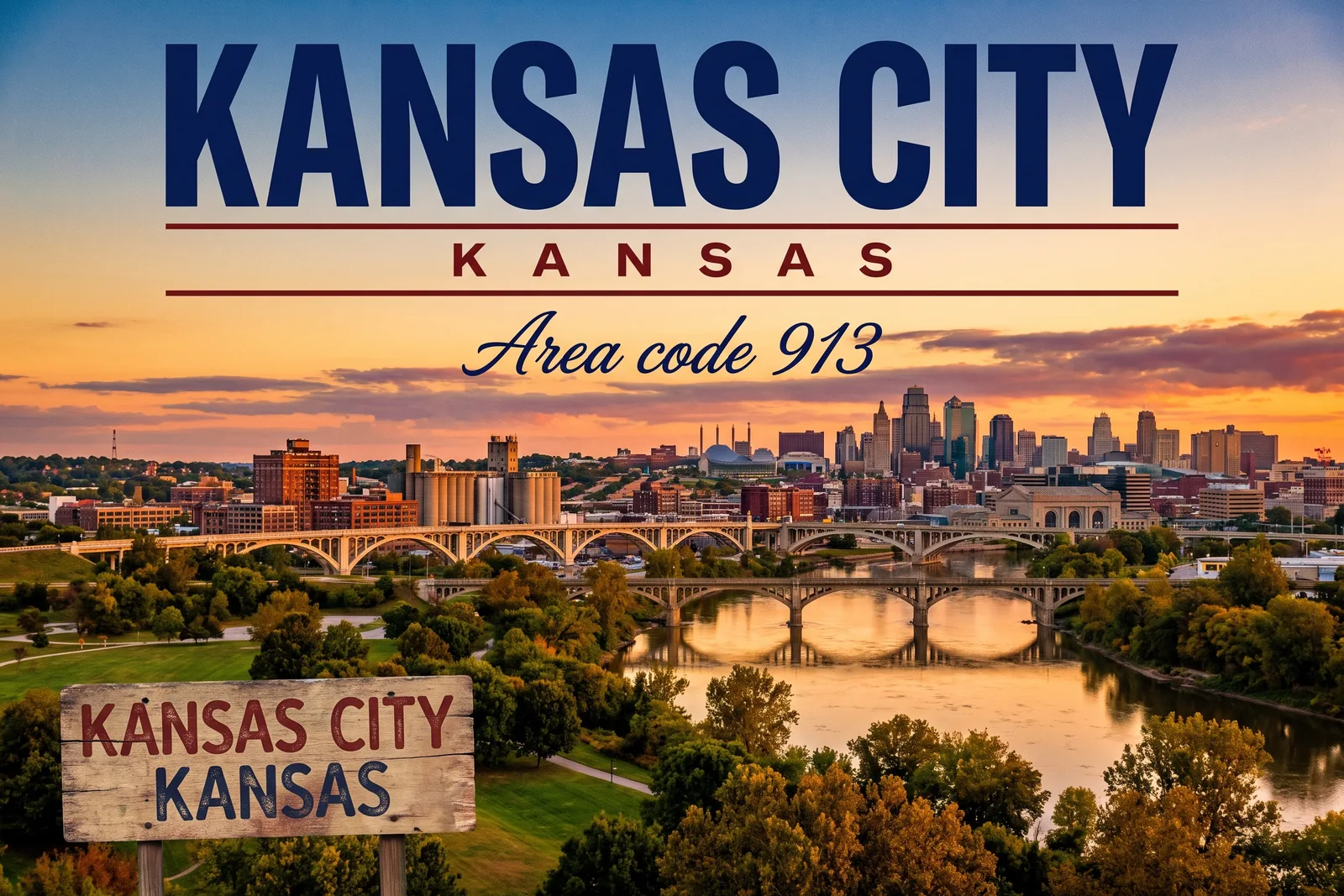 Innenstadt von Kansas City, Vorwahl 913
