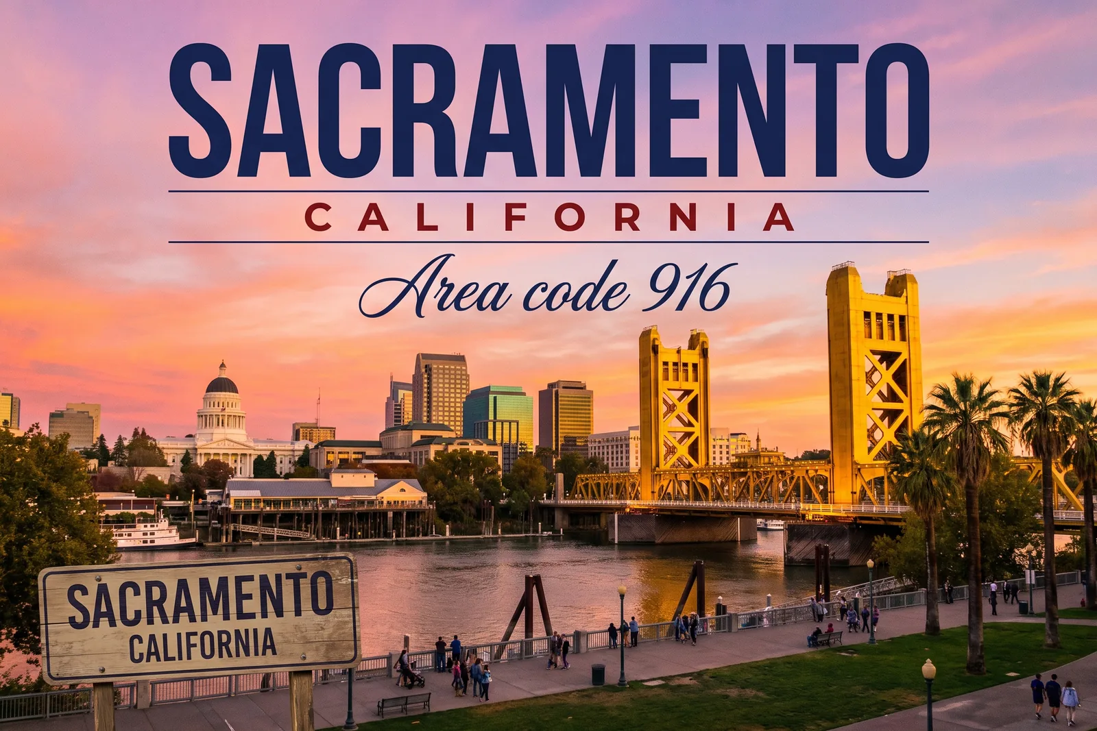 Innenstadt von Sacramento, Vorwahl 916