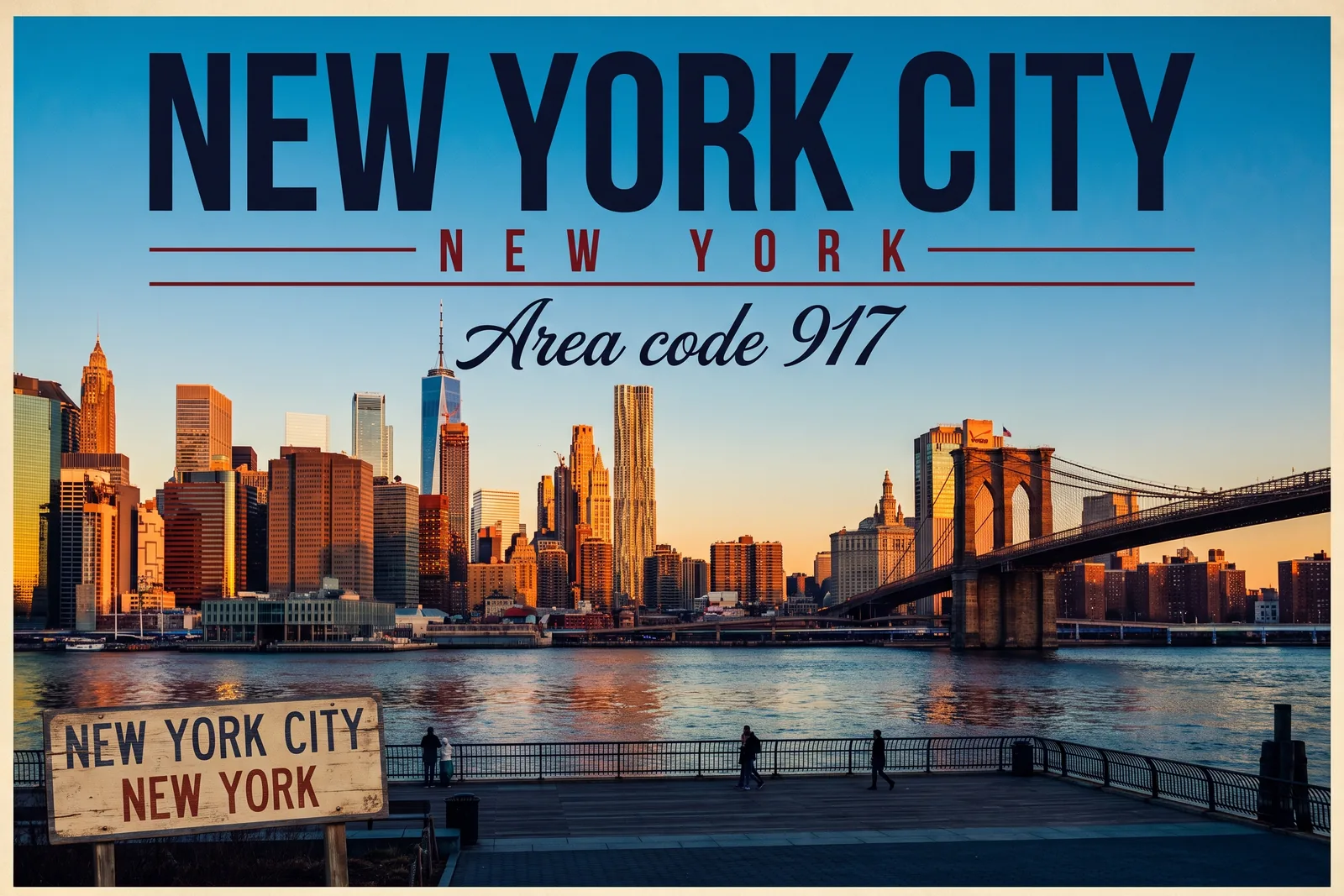 Innenstadt von New York City, Vorwahl 917