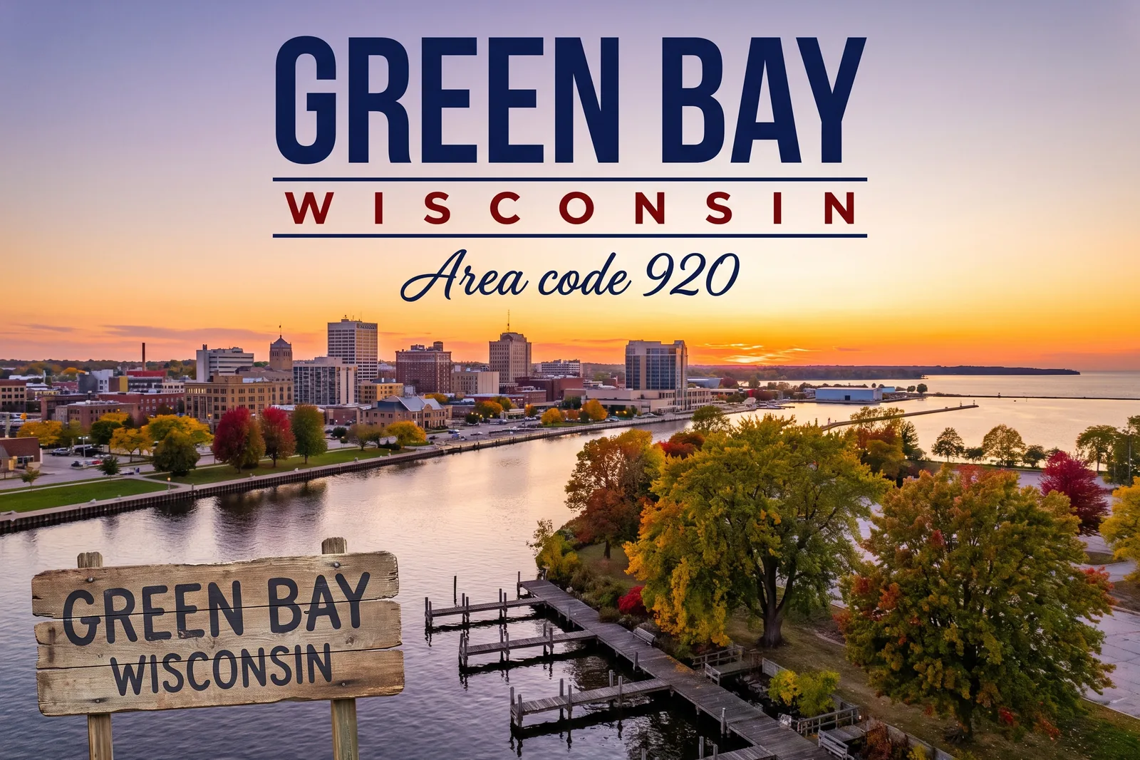 Innenstadt von Green Bay, Vorwahl 920