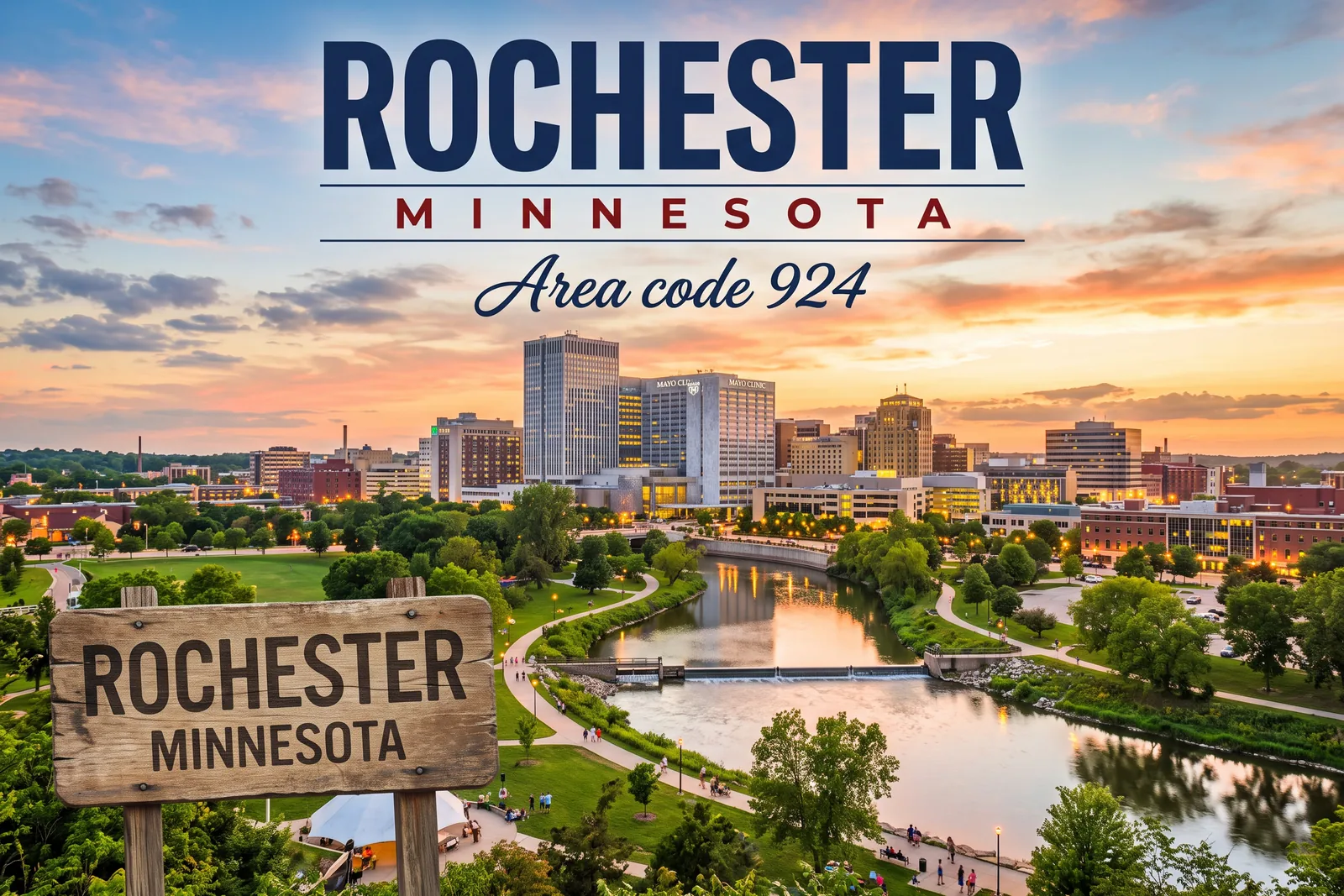 Innenstadt von Rochester, Vorwahl 924