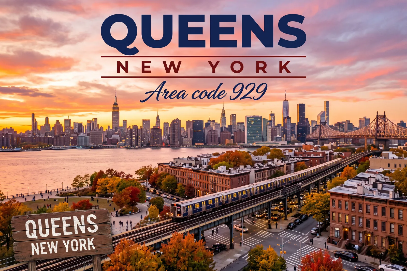Innenstadt von Queens, Vorwahl 929
