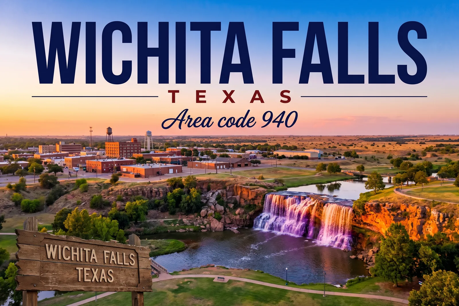 Innenstadt von Wichita Falls, Vorwahl 940