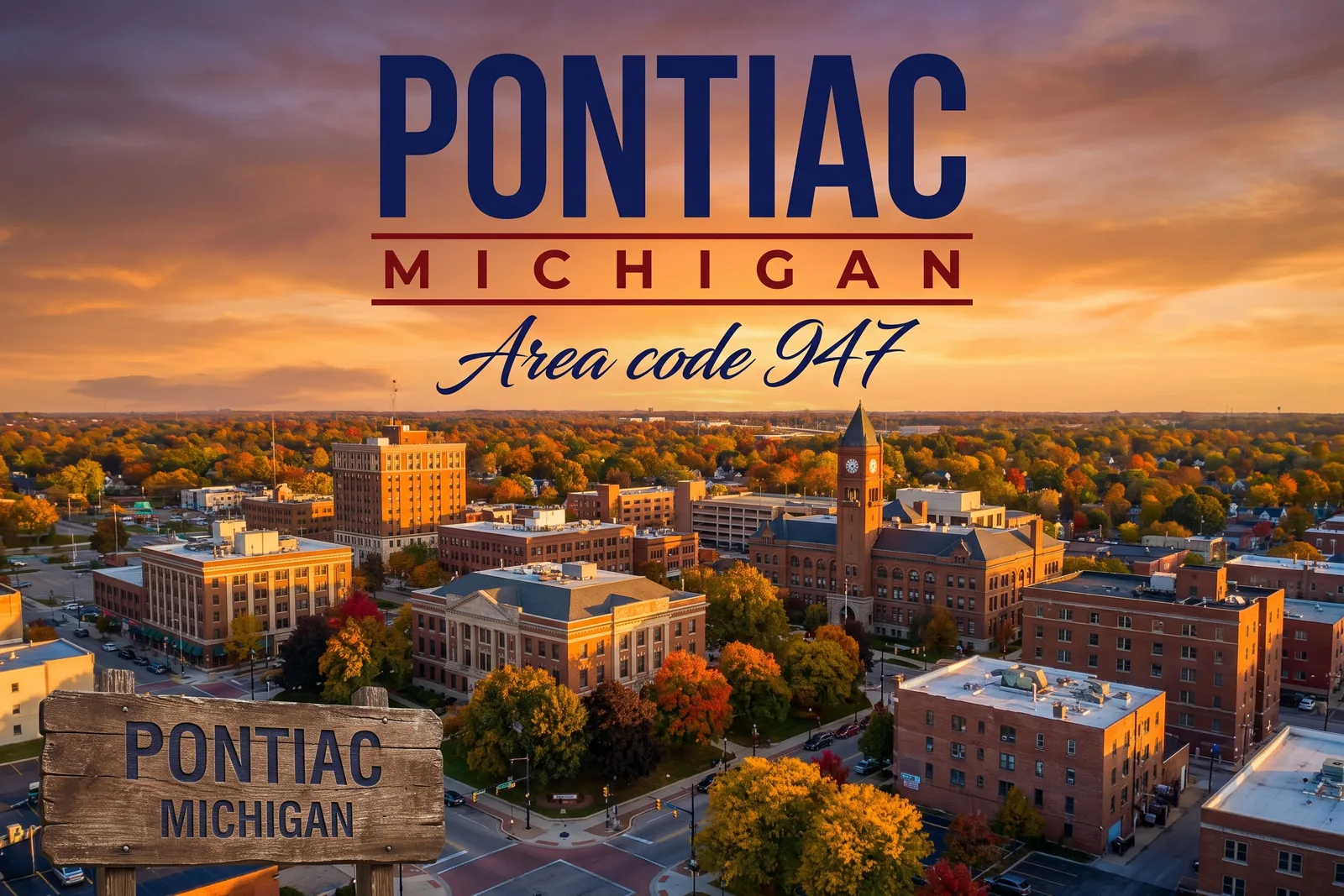 Innenstadt von Pontiac, Vorwahl 947