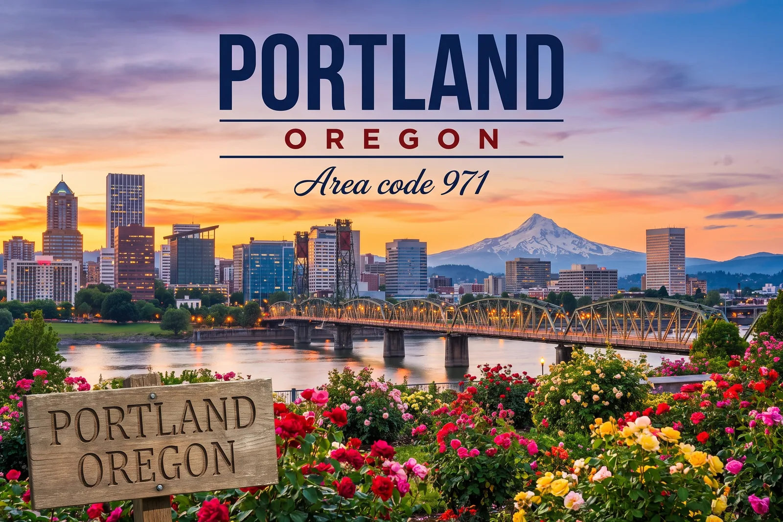 Innenstadt von Portland, Vorwahl 971