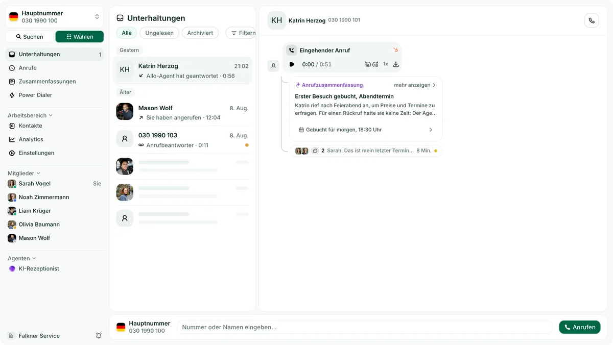 Die Allo Desktop-App ohne Fensterrahmen