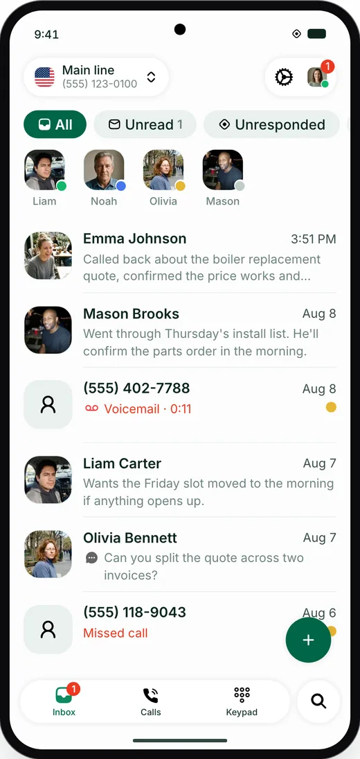 The Allo Android app shown inside an Android phone