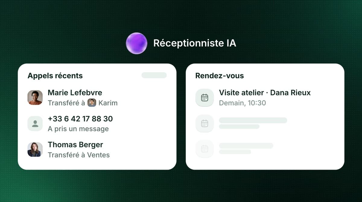 Voici votre nouveau réceptionniste IA